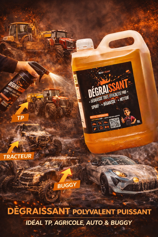 Dégraissant Pro EcoClean® — Élimine graisse & résidus phyto en 2 min