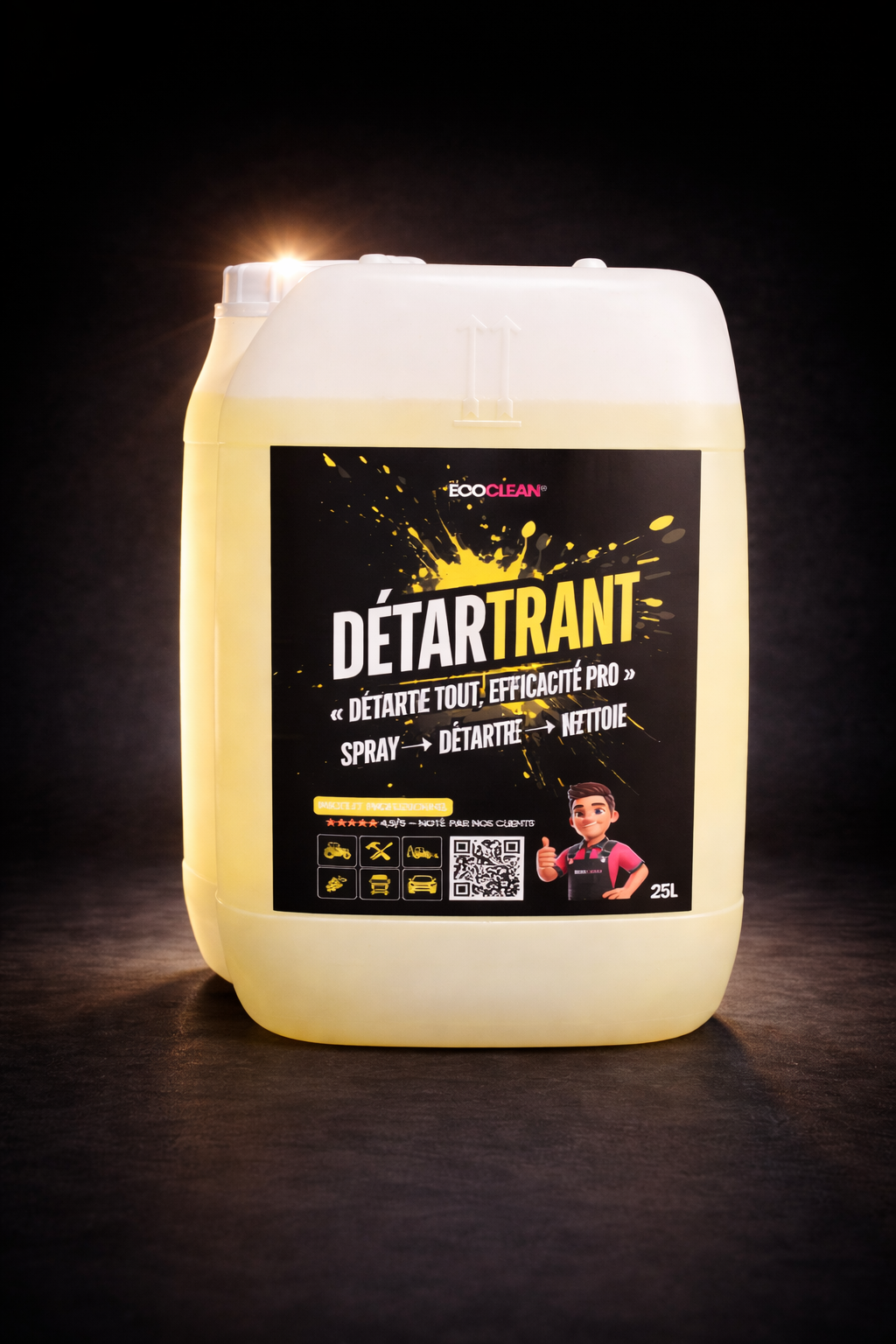 Pack Pro EcoClean® — 2×25L + Pulvérisateurs — Volume exploitation