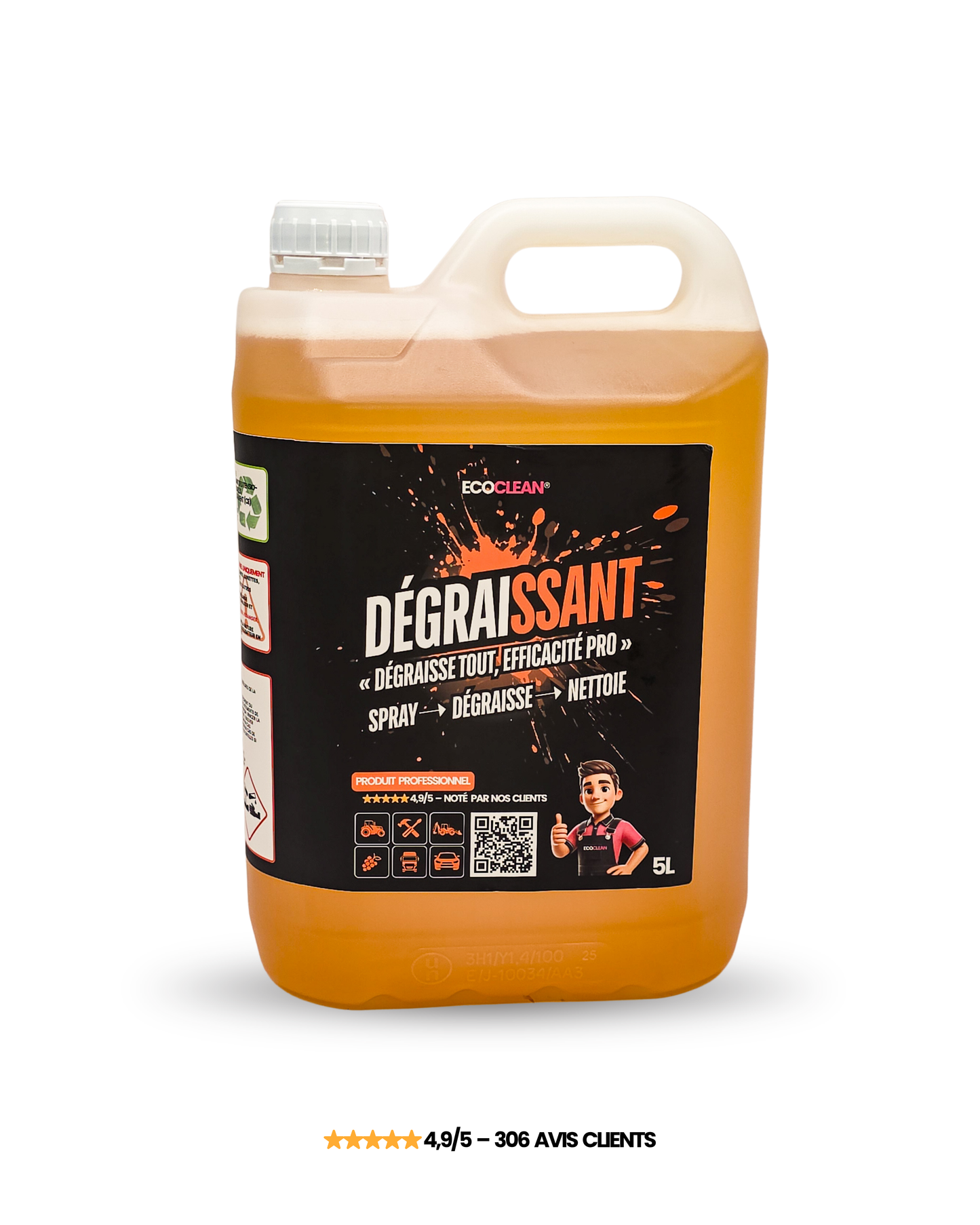Dégraissant Pro EcoClean® — Élimine graisse & résidus phyto en 2 min