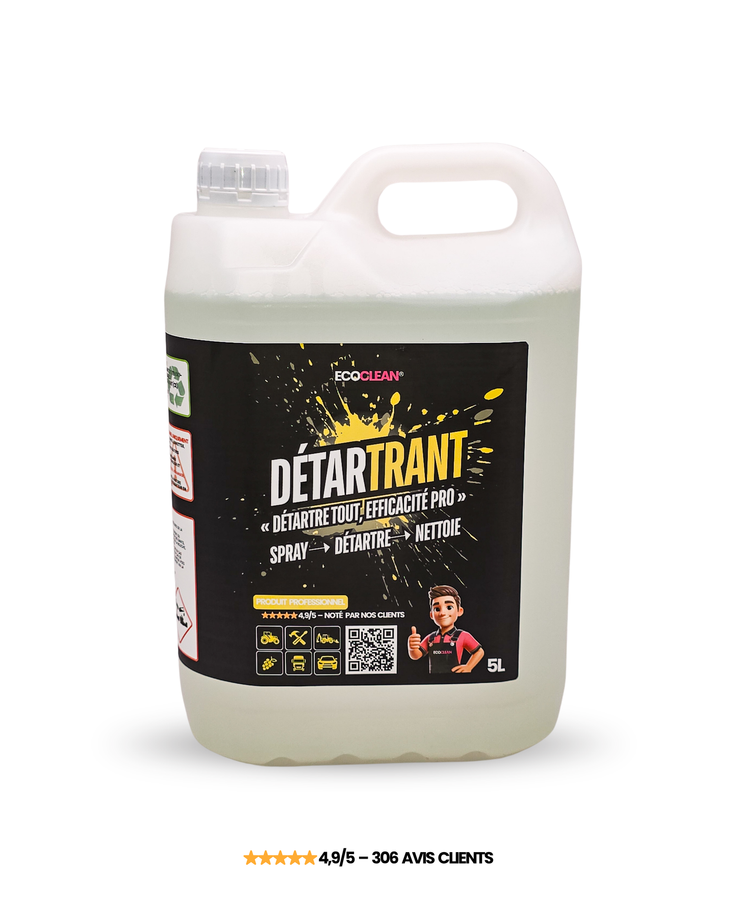 Détartrant Pro EcoClean® — Élimine calcaire & dépôts phyto en 2 min